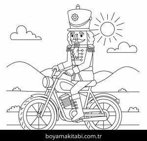 Fındıkkıran boyama sayfası – yaratıcılık, eğlenceli etkinlik