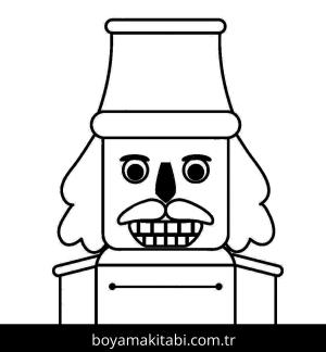 Fındıkkıran boyama sayfası – PDF indir, sevimli karakter