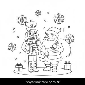 Fındıkkıran boyama sayfası – basit çizim, kolay boyama