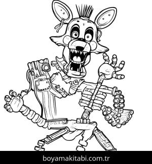 Five Nights at Freddys boyama sayfası,  coloring page, , 