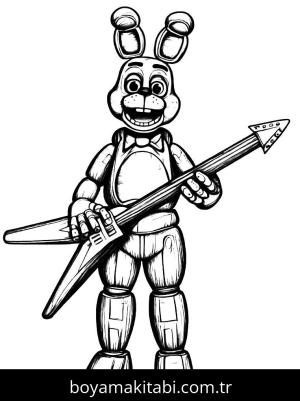 Five Nights at Freddys boyama sayfası,  coloring page, , 