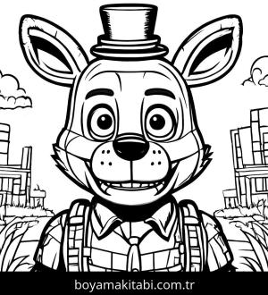 Five Nights at Freddys boyama sayfası,  coloring page, , 