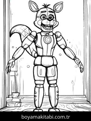 Five Nights at Freddys boyama sayfası,  coloring page, , 