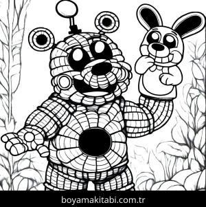 Five Nights at Freddys boyama sayfası,  coloring page, , 