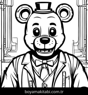 Five Nights at Freddys boyama sayfası,  coloring page, , 