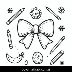 Fiyonk boyama sayfası – sanatsal çalışma, çocuklar için