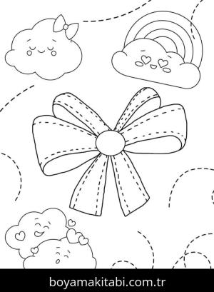 Fiyonk boyama sayfası – keyifli zaman, renkli çizimler