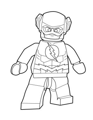 Flash boyama sayfası,  coloring page, Lego Flash, 