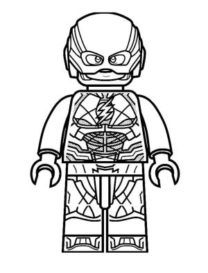 Flash boyama sayfası,  coloring page, Lego Flash Ayakta, 