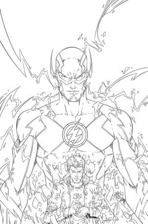 Flash boyama sayfası,  coloring page, Büyük Flash, 