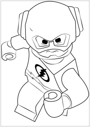 Flash boyama sayfası,  coloring page, Lego Flash Saldırı, 