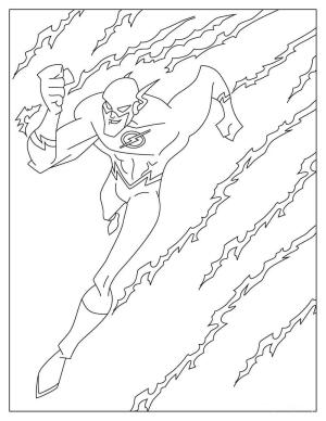 Flash boyama sayfası,  coloring page, Inanılmaz Flash, 