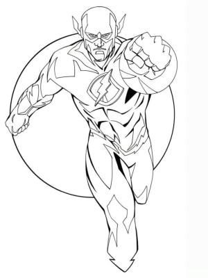 Flash boyama sayfası,  coloring page, Flash Yumruk, 