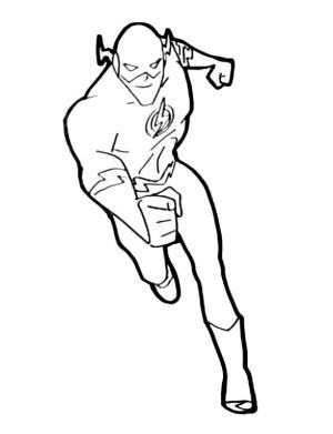 Flash boyama sayfası,  coloring page, DC Justice League’den Flash, 