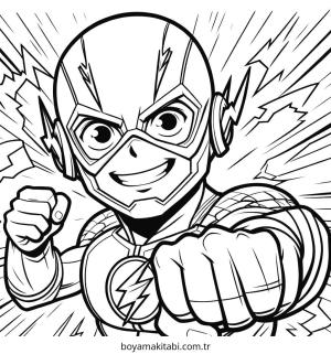 Flash boyama sayfası – çocuk aktivitesi, PDF indir