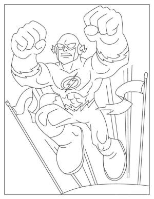 Flash boyama sayfası,  coloring page, Güçlü Flash, 