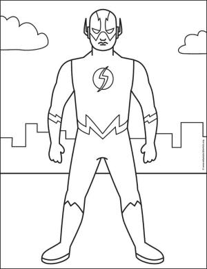 Flash boyama sayfası,  coloring page, Ücretsiz Flash, 