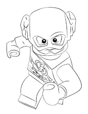 Flash boyama sayfası,  coloring page, Güzel Lego Flash, 