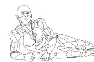 Flash boyama sayfası,  coloring page, Flash Yatarken, 