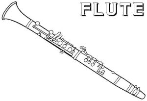 Flüt boyama sayfası,  coloring page, Güzel Flüt, 