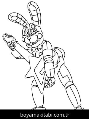 FNAF boyama sayfası – evde etkinlik, ücretsiz yazdır
