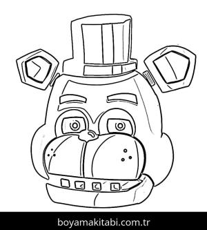 FNAF boyama sayfası – okul öncesi, evde etkinlik