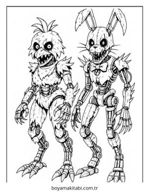 FNAF boyama sayfası – yaratıcılık, eğlenceli etkinlik