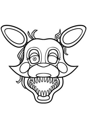 FNAF boyama sayfası,  coloring page, Freddy’s’de Kurnaz Ürpertici 5 Gece, 