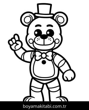 FNAF boyama sayfası – eğitici aktivite, yaratıcılık