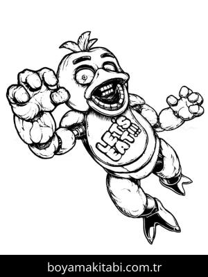FNAF boyama sayfası – eğitici aktivite, yaratıcılık