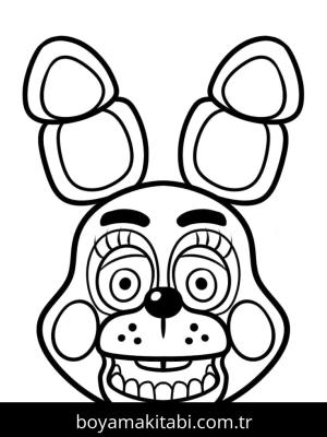 FNAF boyama sayfası – sanatsal çalışma, çocuklar için