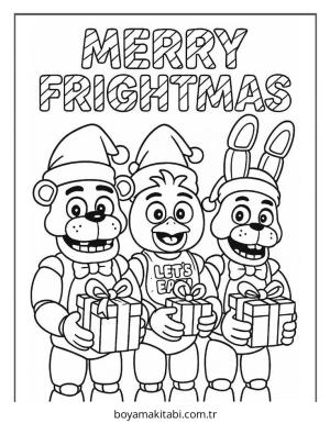 FNAF boyama sayfası – eğlenceli etkinlik, el becerilerini geliştirir