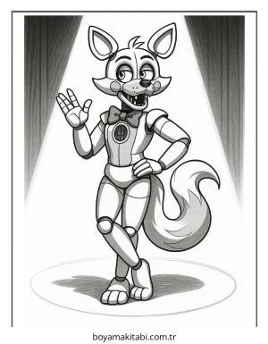 FNAF boyama sayfası – okul öncesi, evde etkinlik