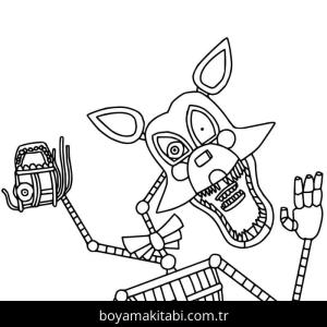 FNAF boyama sayfası – çocuk aktivitesi, PDF indir