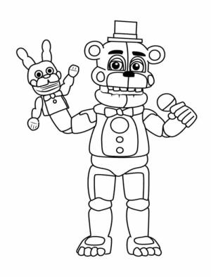 FNAF boyama sayfası,  coloring page, Freddy’s 2’de 5 Gece, 