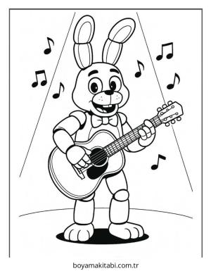 FNAF boyama sayfası – sanatsal çalışma, çocuklar için
