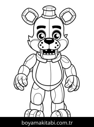 FNAF boyama sayfası – okul öncesi, evde etkinlik