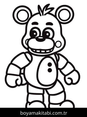 FNAF boyama sayfası – boyama etkinliği, çocuk aktivitesi