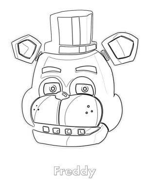 FNAF boyama sayfası,  coloring page, Freddy, Freddy’s’de 5 Gece ile Yüzleşiyor, 