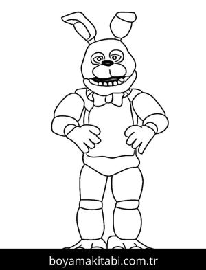 FNAF boyama sayfası – boyama etkinliği, çocuk aktivitesi