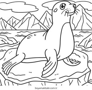 Fok boyama sayfası – ücretsiz yazdır, boyama etkinliği