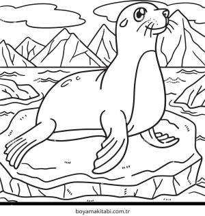 Fok boyama sayfası – renkli çizimler, okul öncesi