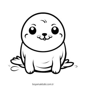 Fok boyama sayfası – yaratıcılık, eğlenceli etkinlik