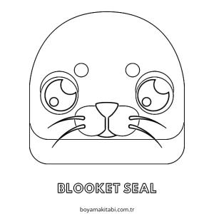 Fok boyama sayfası – boyama etkinliği, çocuk aktivitesi