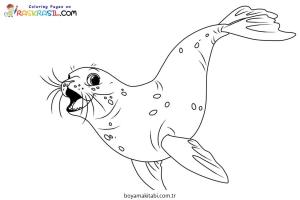 Fok boyama sayfası – eğitici aktivite, yaratıcılık