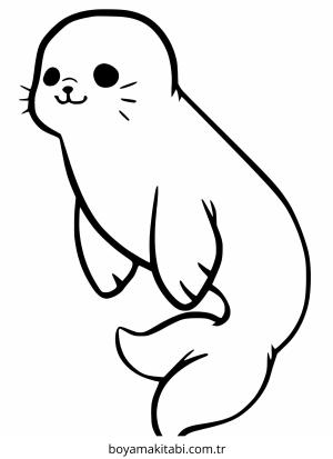 Fok boyama sayfası – kolay boyama, eğitici aktivite