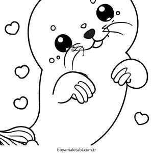 Fok boyama sayfası – sanatsal çalışma, çocuklar için