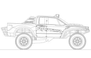 Ford boyama sayfası,  coloring page, Ford Raptor Kamyon, 