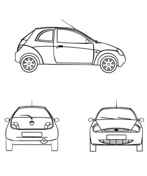 Ford boyama sayfası,  coloring page, Ford Araba, 