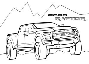 Ford boyama sayfası,  coloring page, Ford Yırtıcı Hayvan Toplamak, 